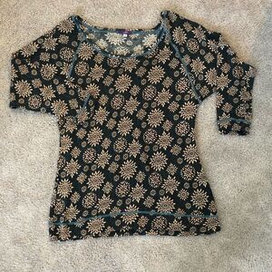 Lilac Floral Off the Shoulder Sweater